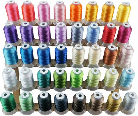 brother  color polyester embroidery machine thread kit