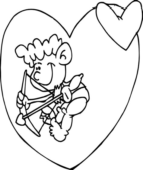 cupid  love valentines coloring pages disney coloring pages