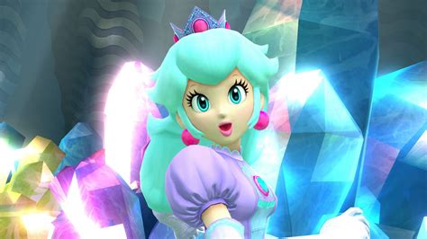 cute looking blue haired princess peach princess peach