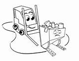Forklift Coloring Getdrawings Getcolorings Pages Frankie Official sketch template
