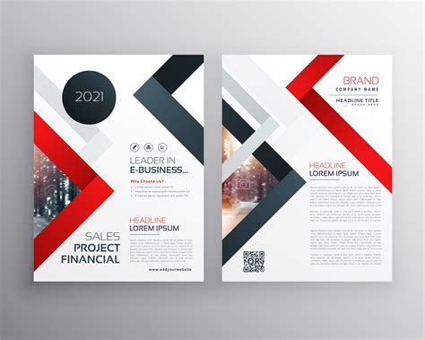 modern business brochure flyer template design   vector