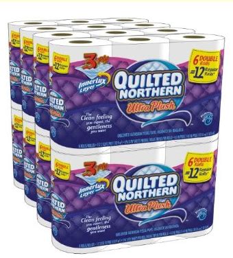 quilted northern toilet paper  rolls     shipped deal