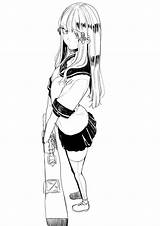 Anime Girl Body Drawing Clipartmag Drawn sketch template