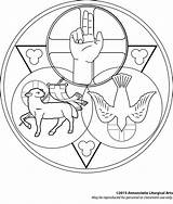 Trinity Holy Coloring Pages Catholic Printable Color Template Getcolorings Colorin sketch template