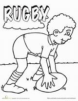 Rugby Coloring Pages Kids Print Color Football Printable Sheets Template Activities Craft Printcolorcraft sketch template
