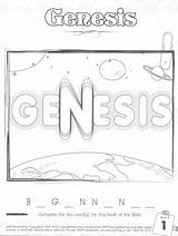 Coloring Genesis sketch template