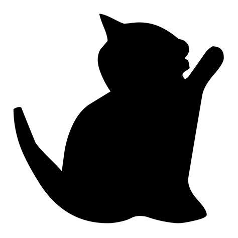 silhouette   cat  stock photo public domain pictures