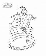 Clown Circus Embroidery Patterns Coloring Pages Unicycle Set Scrapbook Transfers Blocks Quilt Machine Birthday Hand Cool sketch template