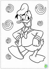 Donald Dinokids Coloring Duck Close Disney sketch template