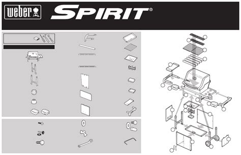 weber spirit  assembly instruction     pages