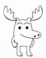 Moose Pages Coloring Printable Kids Head Template Bestcoloringpagesforkids sketch template