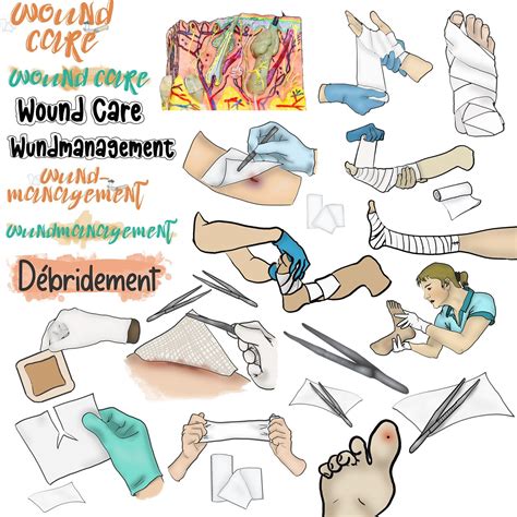 cliparts wound management wound care nurse education etsy