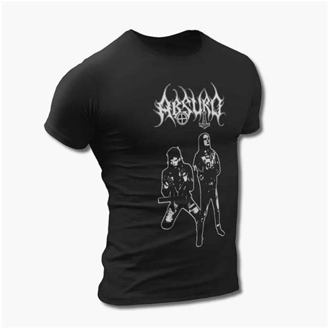 absurd band logo  shirt black metal merch metal band  shirt metal band tee shirts