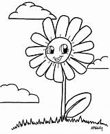 Coloring Flower Kids Pages Anime Sheets Face Emotions Printable Drawings Sunflower Smiling Drawing Flowers Color Line Children Activity Clipart Cliparts sketch template