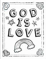 Coloring Pages God Sheets Loves Jesus sketch template