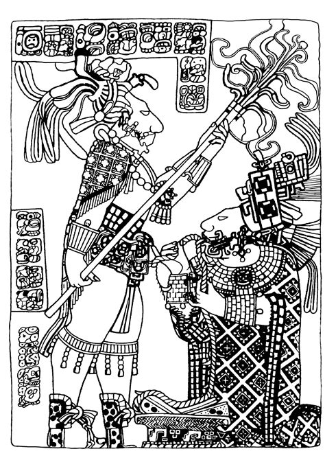 mayan coloring pages  getdrawings