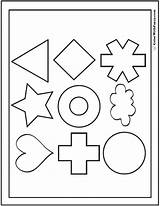 Coloring Shape Pages Print Printable Squares Circles Colorwithfuzzy sketch template
