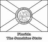Florida Flag Coloring State Color Carolina North Colorluna sketch template