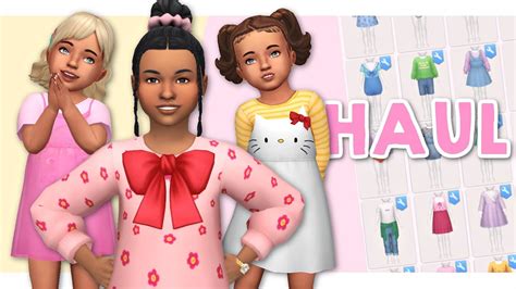 cc finds  kids toddlers sims  custom content haul maxis match