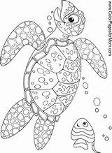 Coloring Ocean Pages Adults Turtle Printable Monk Kids Book Color Print Colouring Mandala Fish Animal Kid Sea Adult Books Animals sketch template