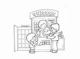 Kiosco Comercios Dibujos Kiosko Tiendas Feria Quiosco Atracciones Picasa Publicada Haga Ampliado Haya Educacion sketch template