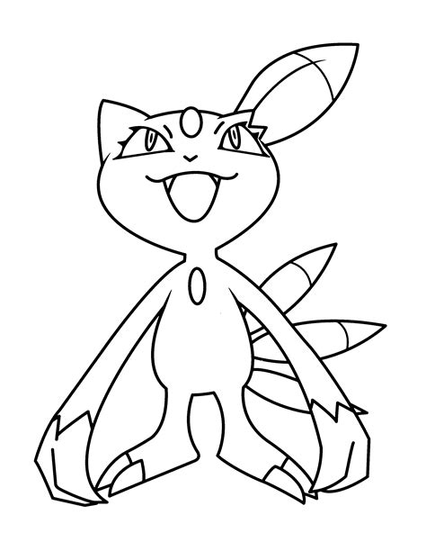 cat  pokemon coloring pages coloring pages