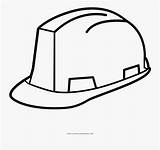 Seguridad Hat Casco Hard Coloring Dibujo Pages Pngkey Clipartkey Transparent sketch template