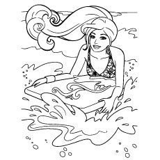 top   printable barbie coloring pages