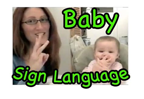 cute signing babybaby sign language