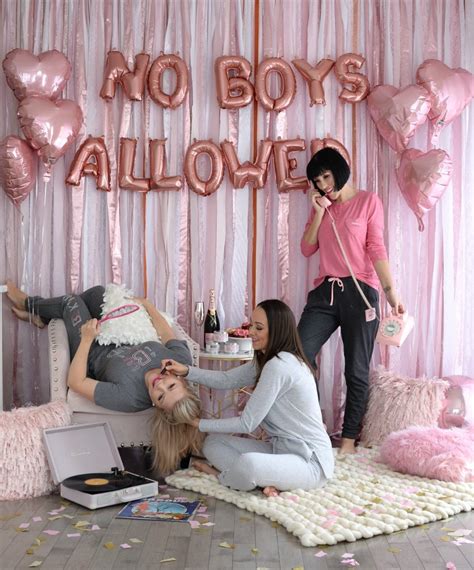 Galentines Day Pajama Party In 2021 Girls Night Party Pajama Party