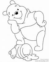 Pooh Disneyclips Winnie Standing sketch template