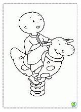 Coloring Caillou Dinokids Pages sketch template