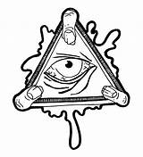 Illuminati Eye Seeing Designs Drawing Drawings Clip Clipart Triangle Transparent Cliparts Coloring Doodle Two Doodles Template Graffiti Providence Decal Sticker sketch template