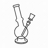 Bong Marijuana Pipe Smoke Cannabis Weed High Icon Iconfinder Editor Open Bongs sketch template