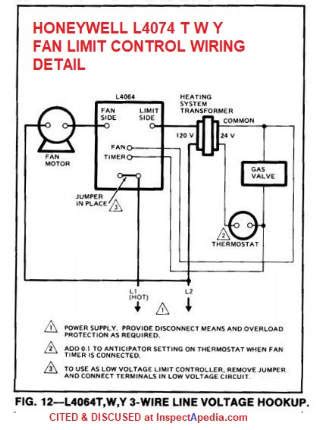 honeywell lb fan limit switch adjustment settings wiring repair