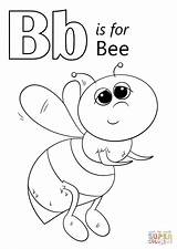 Coloring Bee Letter Pages Colouring Printable Spelling Bumble Cute Color Clipart Alphabet Preschool Kids Worksheets Sheets Supercoloring Toddlers Kindergarten Print sketch template