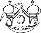Synagogue Coloring Pages Clipart Cliparts Library sketch template