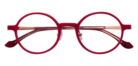 Conrad Round Eyeglasses Frame Red Women S Eyeglasses Payne Glasses