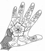 Hand Designs Coloring Mehndi Pages Henna Mandala Drawing Drawings Zentangles Outline Patterns Zentangle Flickr Adult Sun sketch template