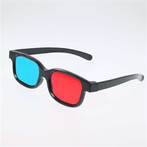 Designer Sunglasses Black Frame Universal 3d Glasses Red