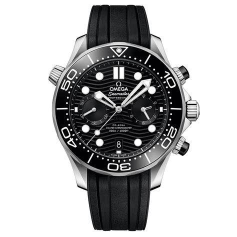 omega seamaster diver   axial master chronometer chronograph  mm sheron