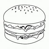 Hamburguesa Hamburgers Burgers Comida Fries Dessiner Imprimer Fensterbilder Malvorlagen Hamburguesas Bestcoloringpagesforkids Trinken Depuis sketch template