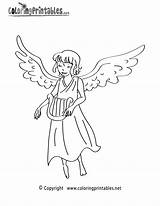 Coloring Angel Pages Printable Religion Please Spread Word Help sketch template
