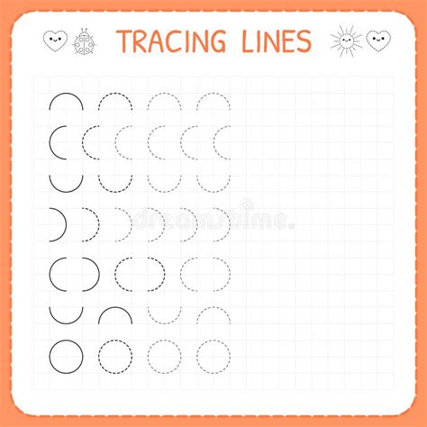 tracing lines worksheet  kids basic writing working pages