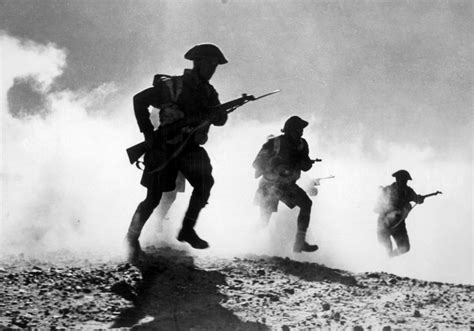 world war ii british troops advancing photograph  everett fine art america