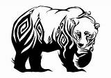 Tribal Bear Tattoo Silhouette Drawing Vector Walking Ferocious Designs Stock Animal Native Drawings Choose Board Animals Clipart American Tattoos Getdrawings sketch template