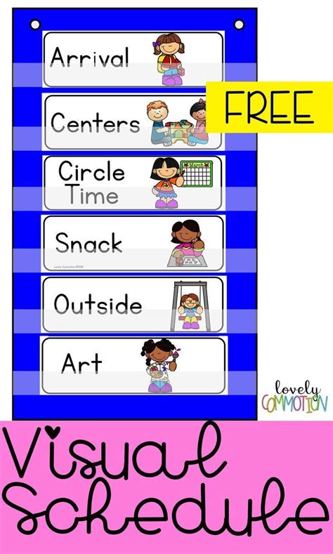 creating  visual schedule   preschool pre   kindergarten