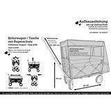 Bieco Regenschutz Bollerwagen Klappbarer sketch template