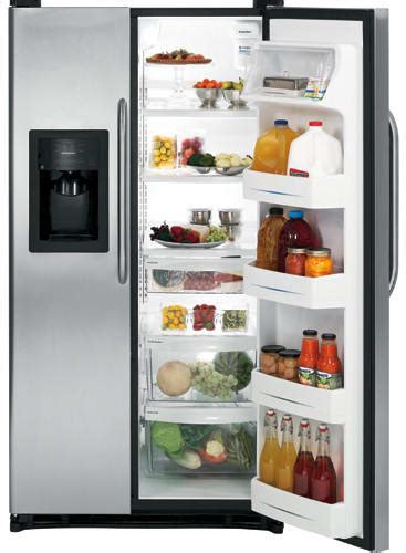 ge gshjsxss  cu ft side  side refrigerator   glass shelves gallon door storage