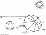 Summer Landscape Coloring Pages Fun Sea Printable Adults Kids sketch template
